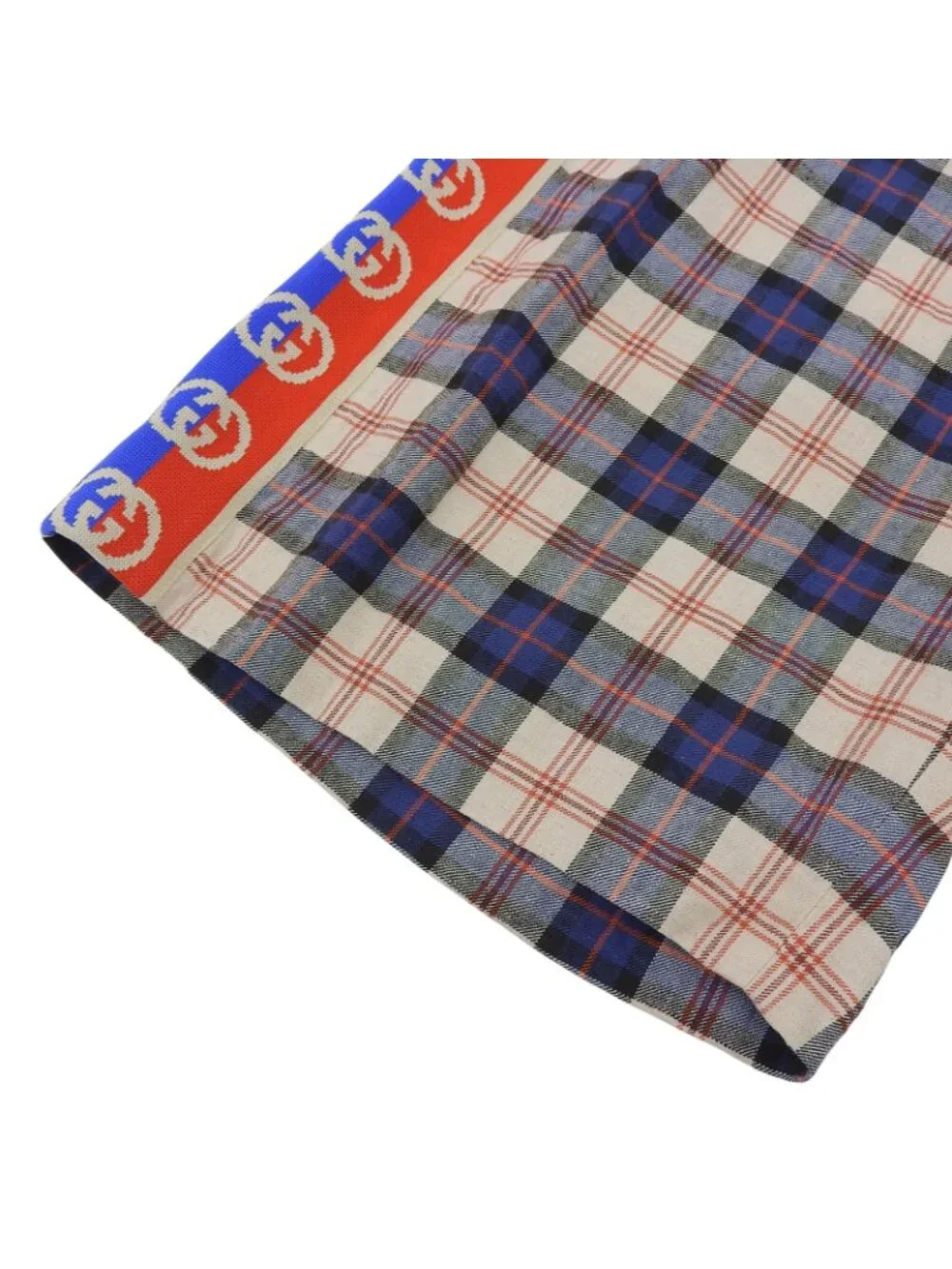 Gucci Cotton Linen Interlocking Side Line Shorts Multi 50